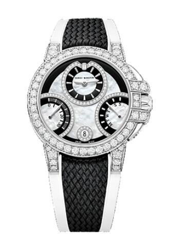 Harry Winston Ocean Biretrograde Black & White Automatic 36mm OCEABI36WW059 Replica Watch